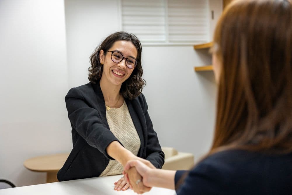 A hiring manager interviewing a candidate
